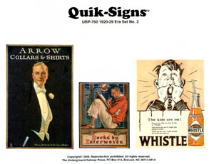 1920 TO 1929 ERA (DECALS)-Set No. 2